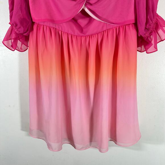 LOVERS & FRIENDS Camila Mini Dress in Sunrise Womans Large Folklore Fairy - Picture 2 of 13